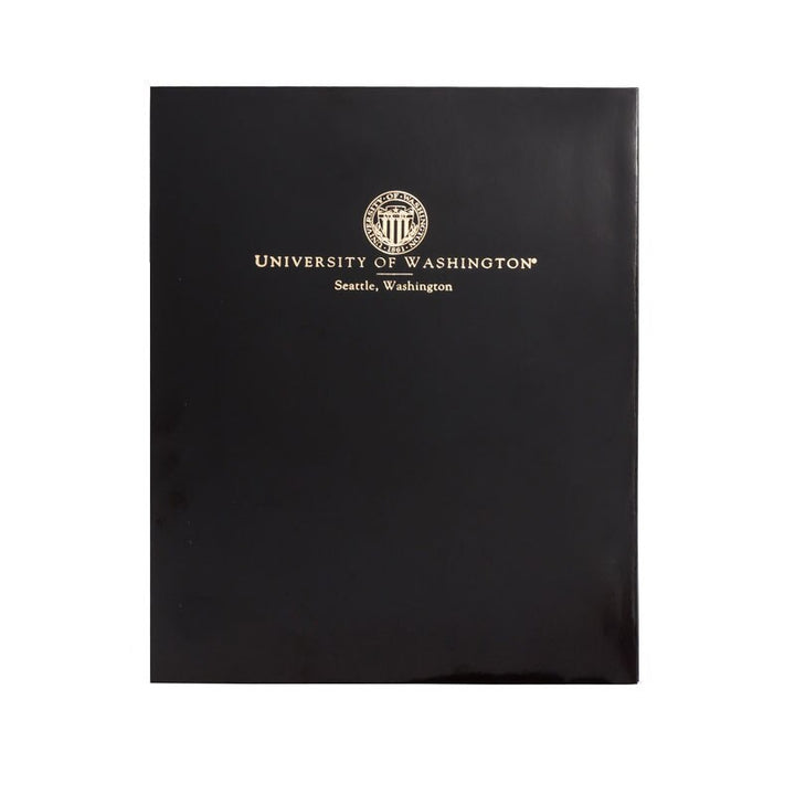 Roaring Spring UW Seal Logo Two Pocket Laminated Folder