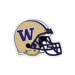 SDS W Football Helmet Rugged Sticker 3.5"