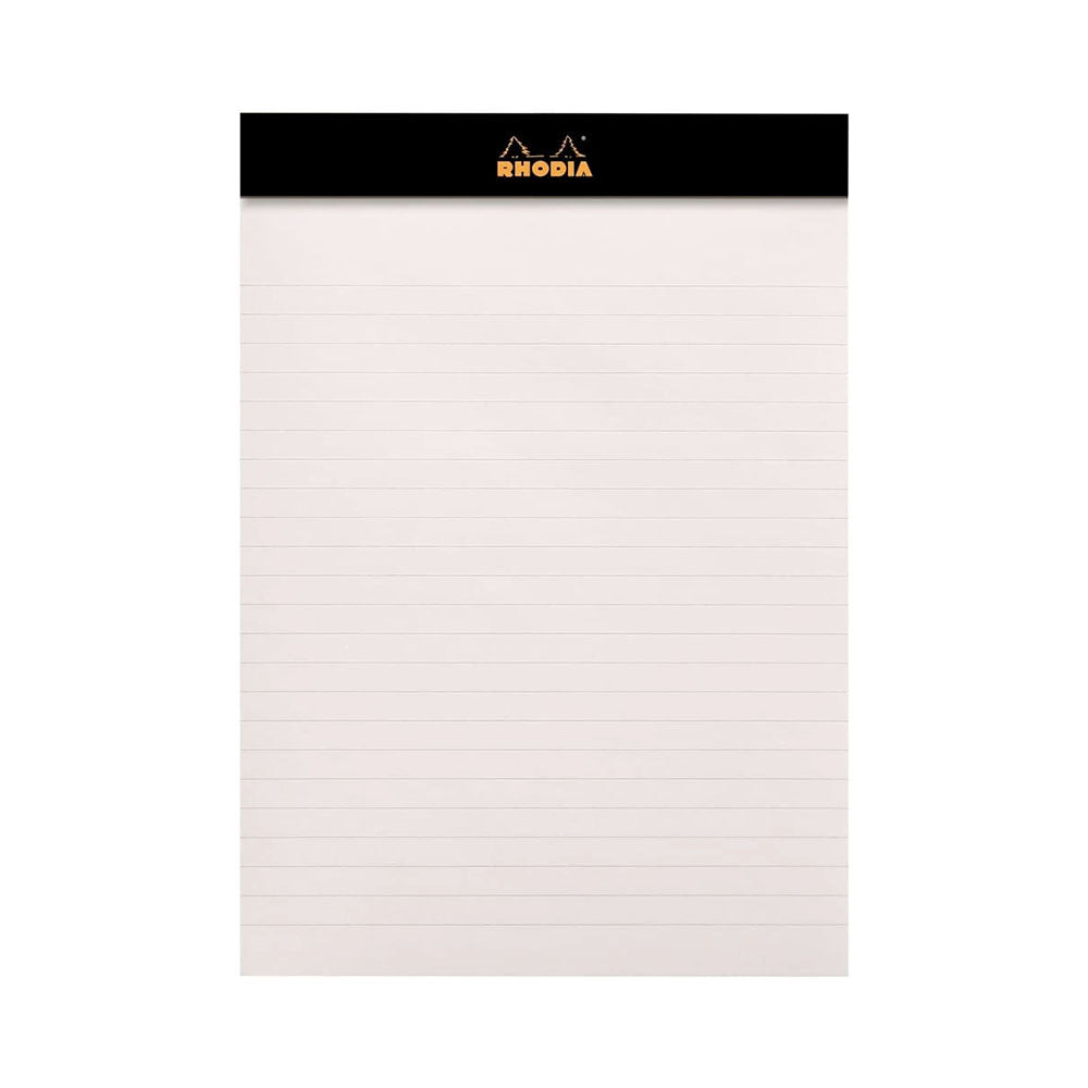 Rhodia Orange R 6"x8-1/4" Lined Top Stapled Notepad 80ct