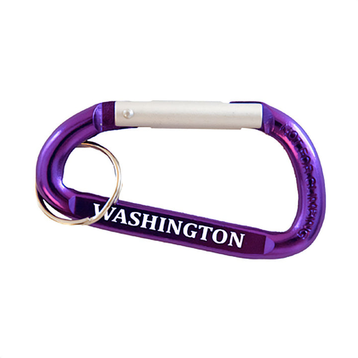 Neil Purple Washington Carabiner Key Chain