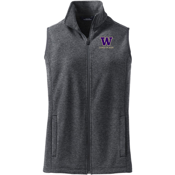 Lands' End Women's UW Class of 2026 ThermaCheck Fleece Vest