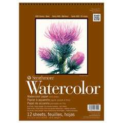 Photo of Strathmore 400 140lb Cold Press Spiral Watercolor Pad.