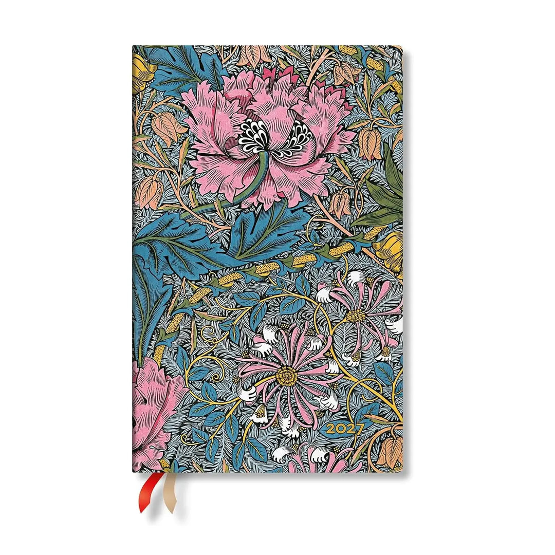 2027 Morris Pink Honeysuckle Maxi Horizontal Softcover 12-Month Weekly Planner
