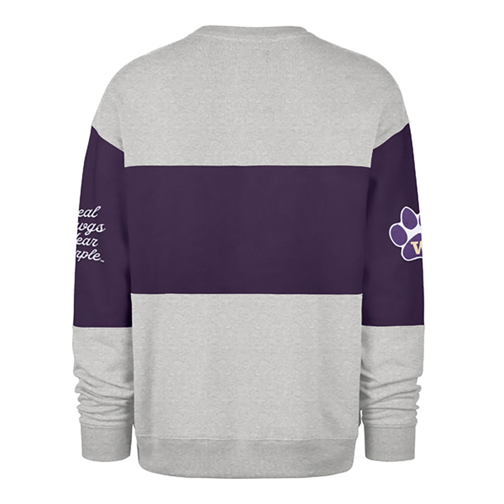 47 Brand Men's Washington Huskies Blockfield Maximalist Crewneck
