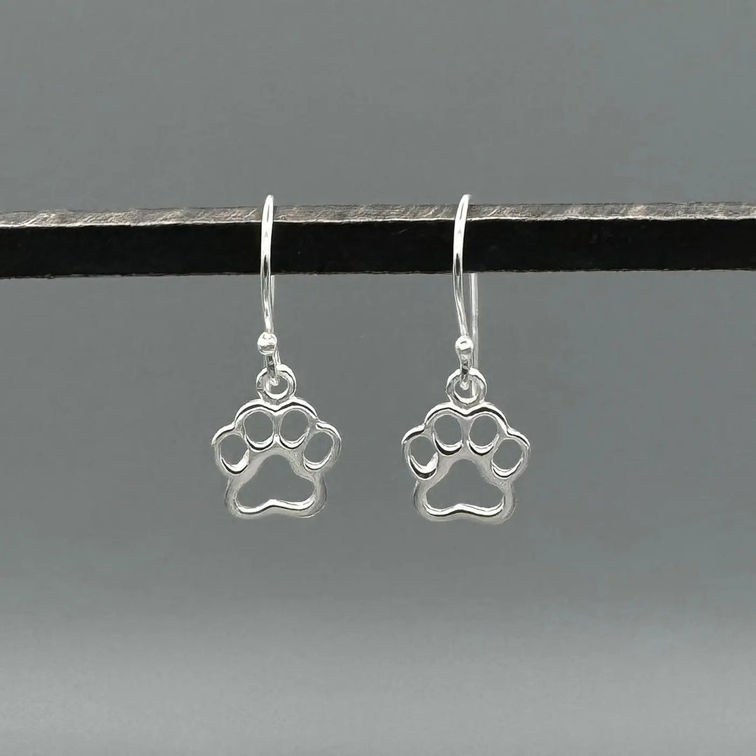 Something Silver Small Paw Silver Earrings