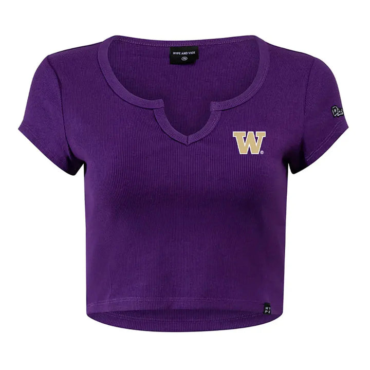 Hype and Vice Women's Embroidered W Cali Tee