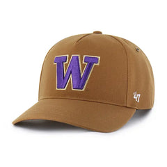 Photo of Carhartt x 47 Brand Brown Washington Huskies Hitch Snapback Hat.