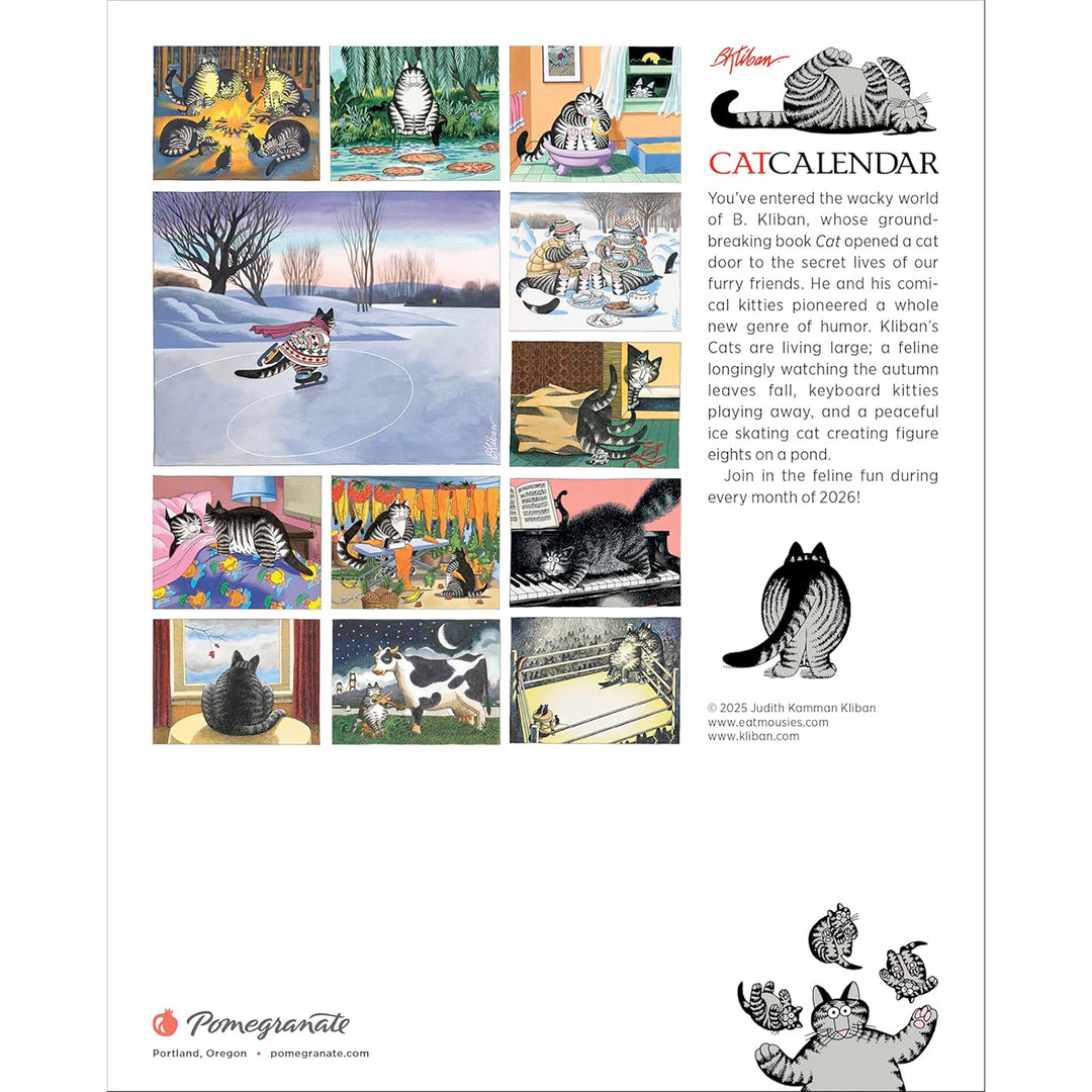 B. Kliban: CatCalendar 2026 Mini Wall Calendar