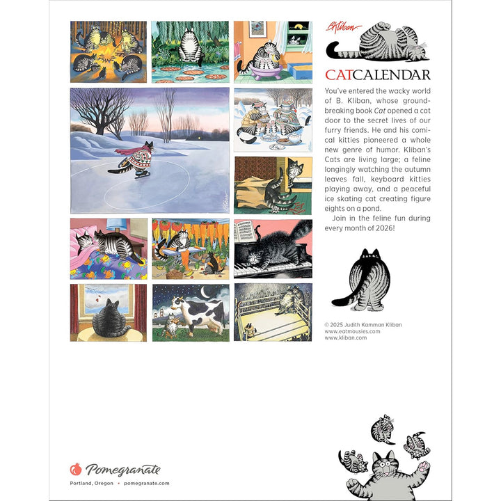 B. Kliban: CatCalendar 2026 Mini Wall Calendar