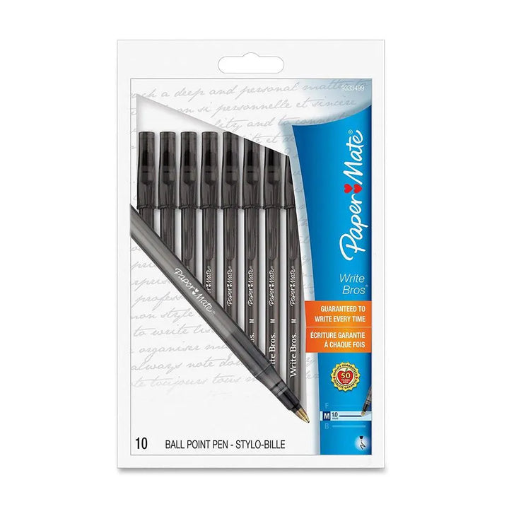 Paper Mate Write Bros 1mm Ballpoint Pen 10 Count#color_black