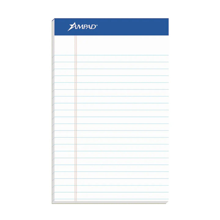 Ampad Jr 5x8 Narrow Ruled Legal Pad 50ct#color_white