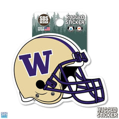 Photo of SDS W Football Helmet Rugged Sticker 3.5".