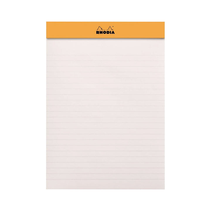 Rhodia Black 6"x8.25" Lined Top Stapled Notepad 70ct