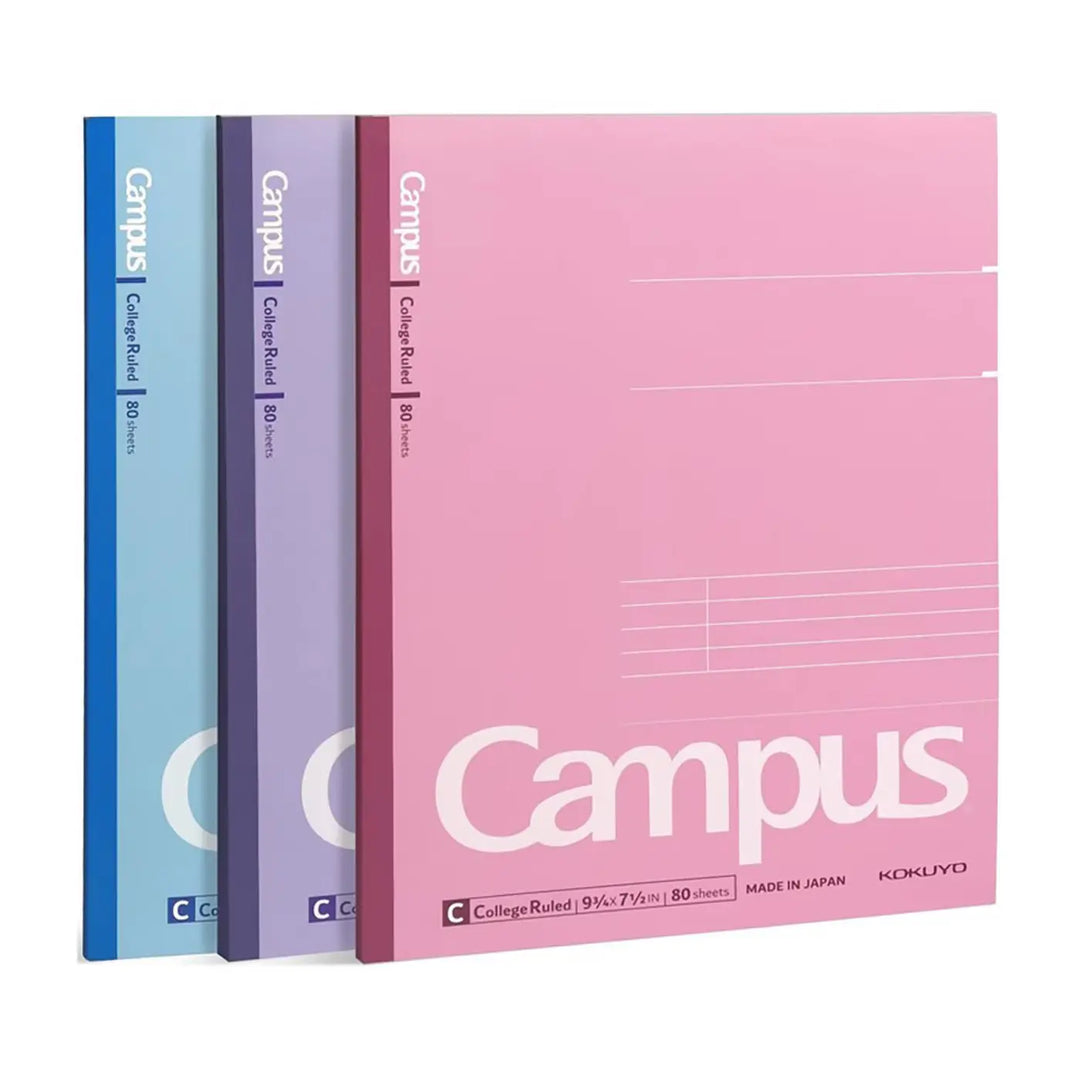 Kokuyo Campus 9.75" x 7.5" Legal Ruled Tape Bound Notebook 80ct 3 Pack