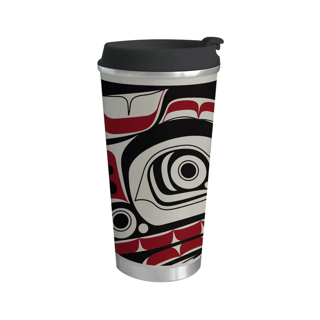 Native Northwest Matriarch Bear Art Travel Mug