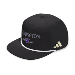 adidas Black Washington FW25 Flatbill Rope Hat