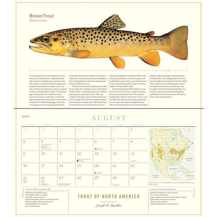 Small Changes Trout of North America 2026 Wall Calendar