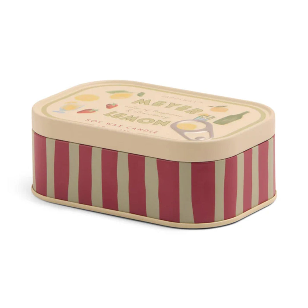 Paddywax Bistro Meyer Lemon Printed Tin Candle 4.5oz