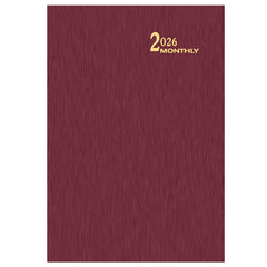 Photo of Payne Carriage 2026 Annual 7" x 10" Monthly Planner#color_burgundy.