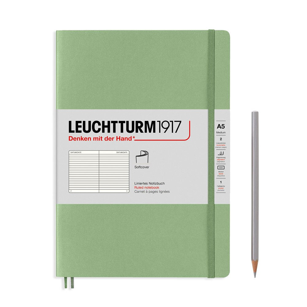 Leuchtturm 1917 A5 Medium Softcover Notebook 123ct