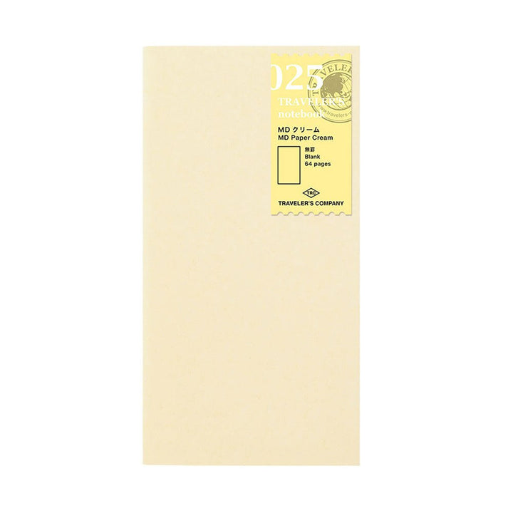 Traveler's Company Regular 025 Cream Blank Paper Refill 64ct