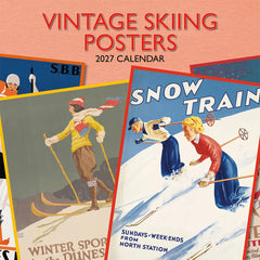 Photo of 2027 Vintage Skiing Posters Wall Calendar.