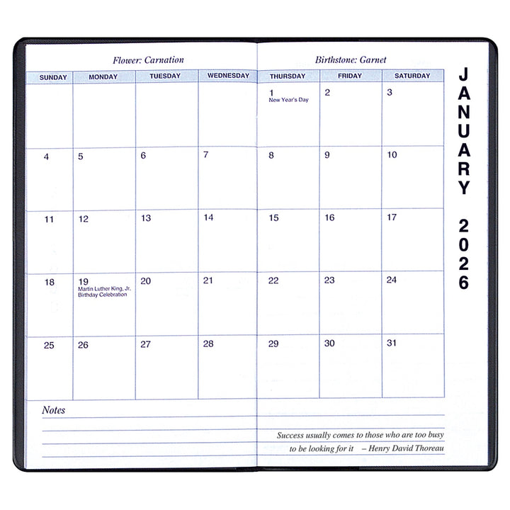 Payne Skivertex 2026 Annual Pocket Monthly Planner