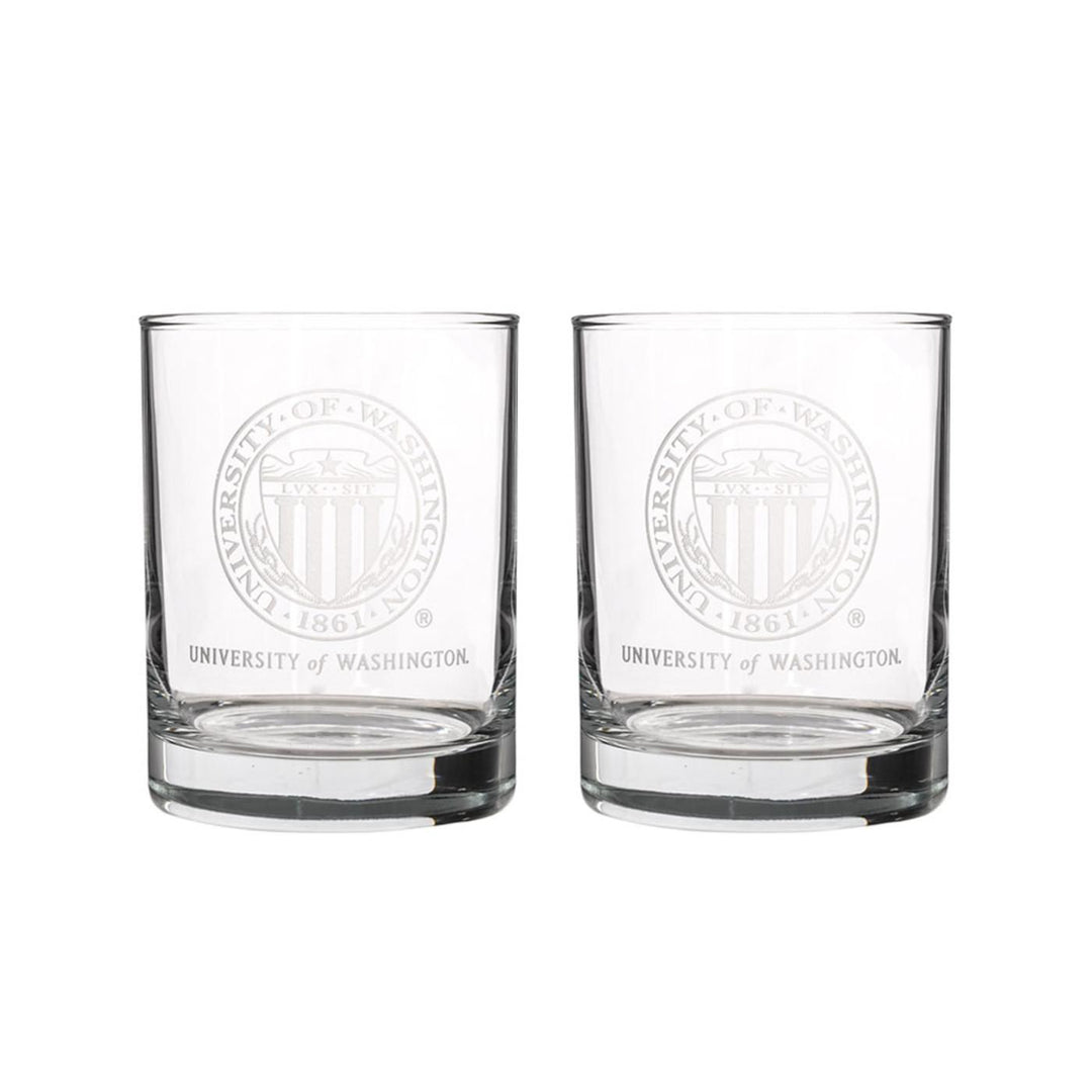 UWA Glass Etched Seal Tumbler 14oz