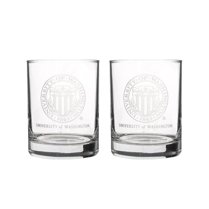 UWA Glass Etched Seal Tumbler 14oz