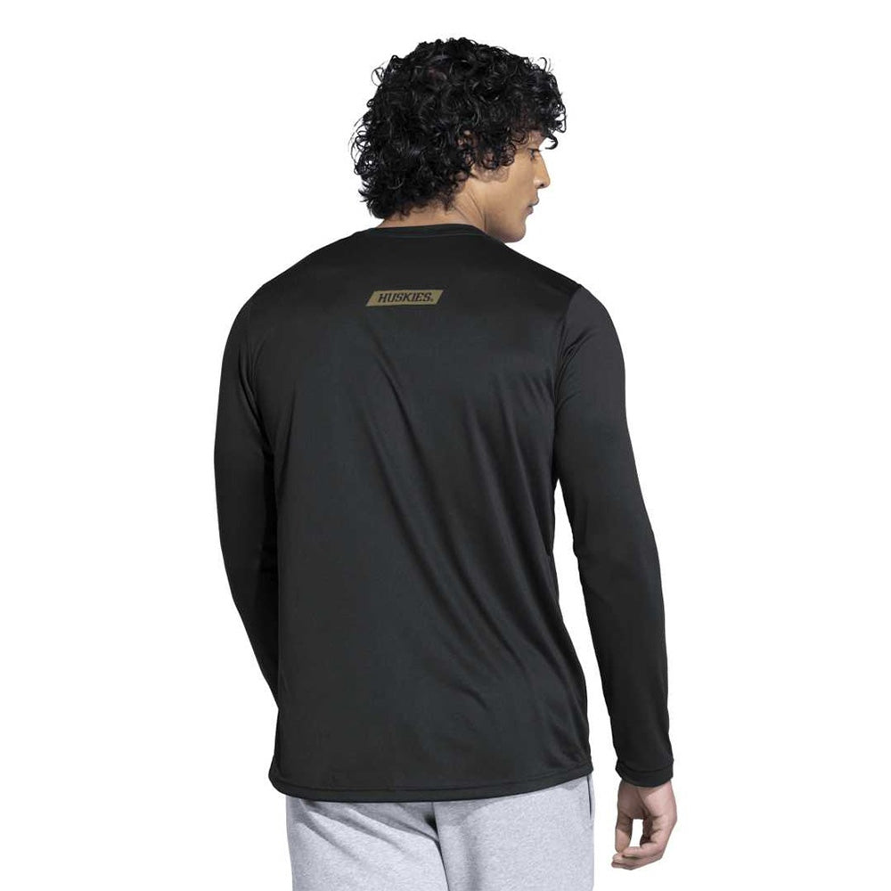 adidas Men's Washington Huskies 2026 Strategy DAWGS Pregame Long Sleeve Tee
