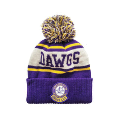 Photo of Roots of Fight Purple Washington Huskies Bruce Lee Dawgs Pom Beanie.
