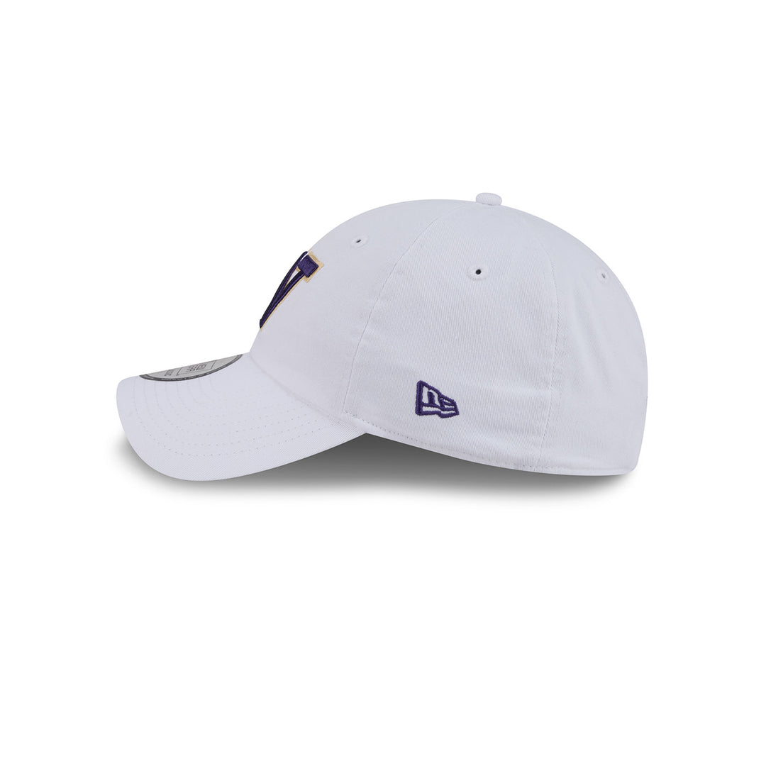 New Era White Washington Huskies W Logo Casual Classic Adjustable Hat