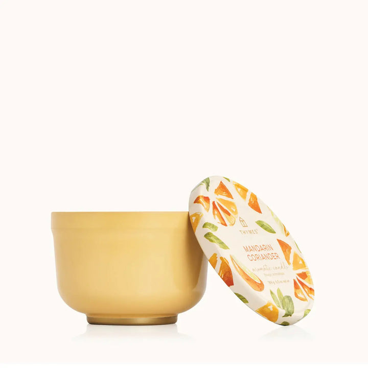 Thymes Mandarin Coriander Poured Tin Candle