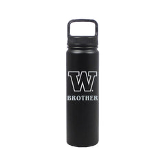 Photo of DROP SHIP Nordic Black W Brother Insulated Stainless Steel Bottle 24oz.