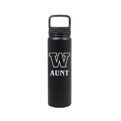 Photo of DROP SHIP Nordic Black W Aunt Insulated Stainless Steel Bottle 24oz.