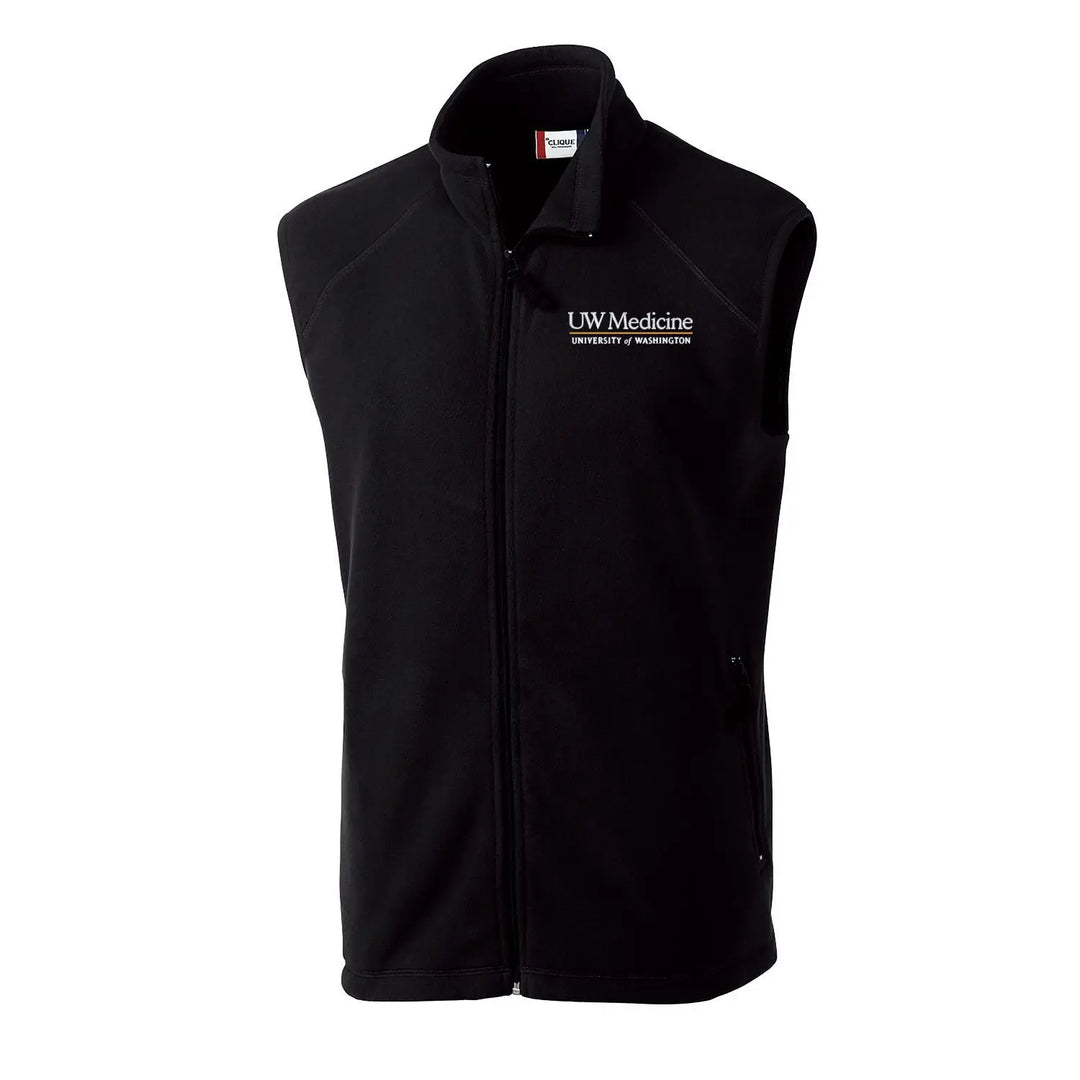 Clique Black Men's UW Medicine Summit Full Zip Vest