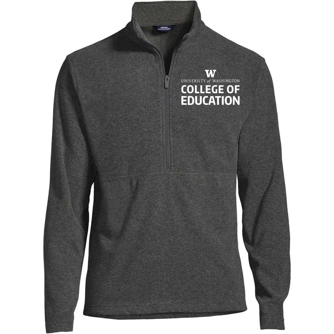 Lands' End Men's UW College of Education ThermaCheck Fleece Quarter Zip