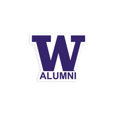 SDS W Huskies Alumni Rugged Sticker 5"