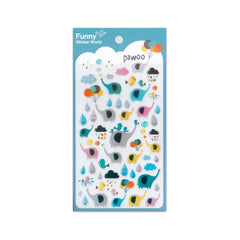 Funny Sticker World Pawoo Elephant Gel Stickers