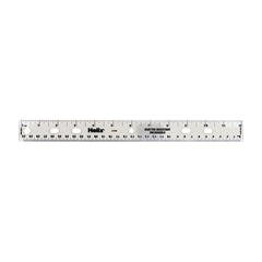 Helix Assorted Shatter Proof Transparent 12" Plastic Ruler