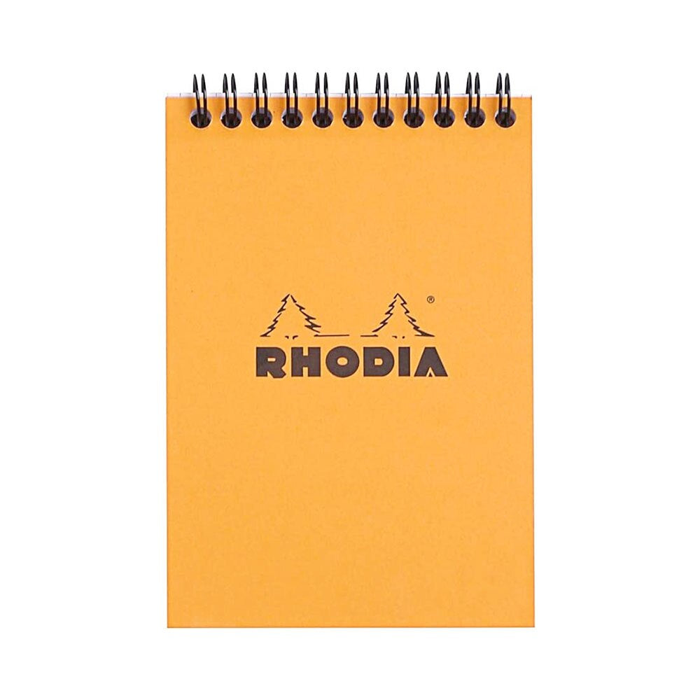 Rhodia Orange 4"x6" 5x5 Quad Graph Top Spiral Pad 80ct