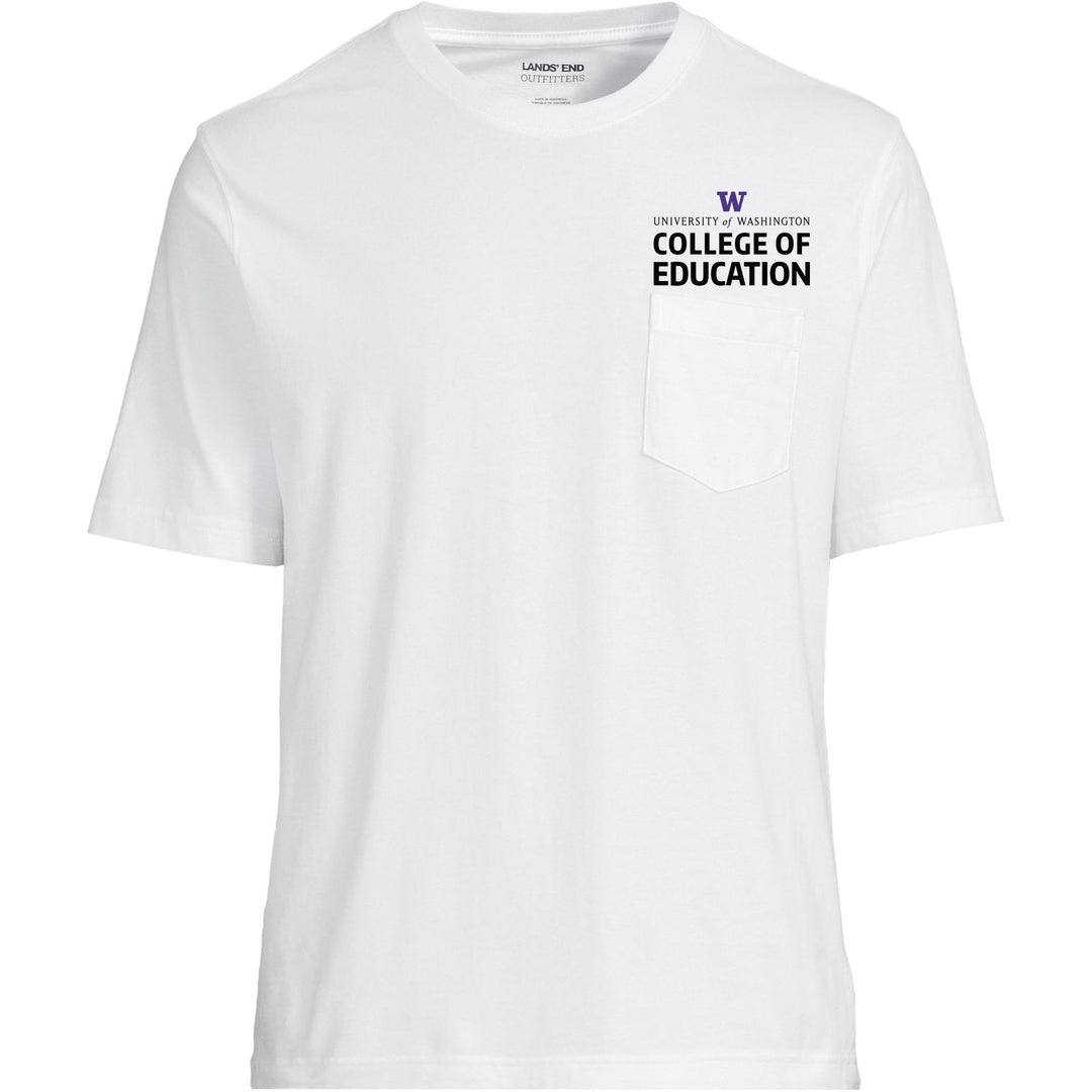 Lands' End Unisex UW College of Education Short Sleeve Pocket T-Shirt