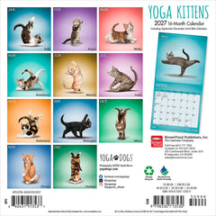 2027 Yoga Kittens Mini Calendar Hover