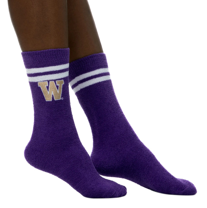 Zoozatz Women's Purple Plush Yarn Victory Sock