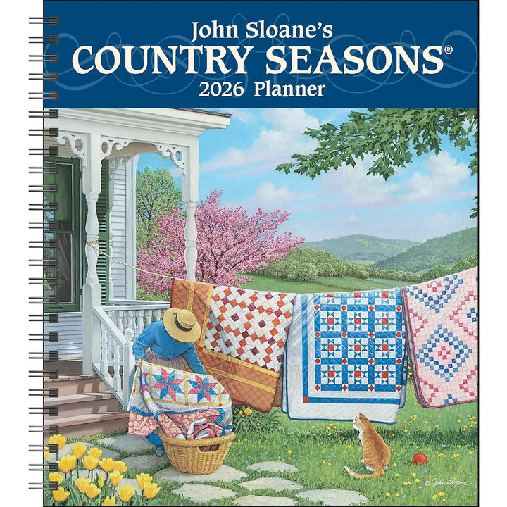 John Sloane's Country Seasons 12-Month 2026 Monthly/Weekly Planner Calendar