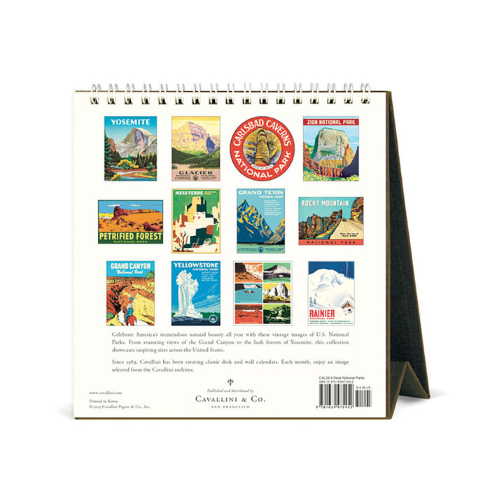 Cavallini National Parks 2026 Desk Calendar