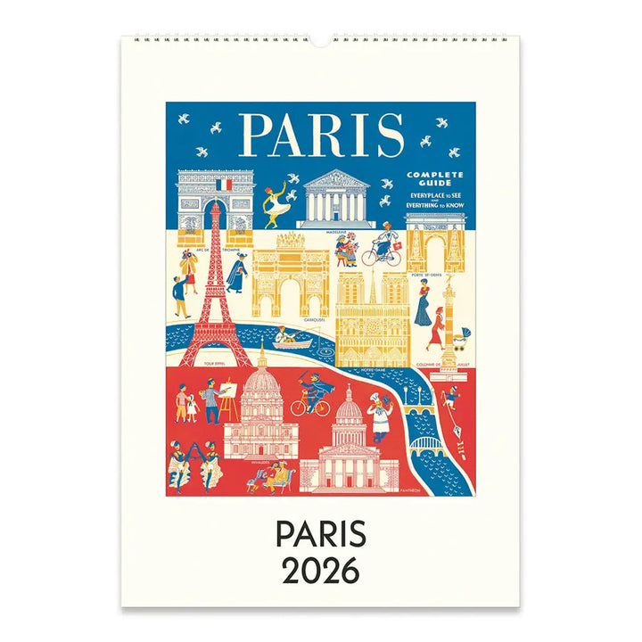 Cavallini Paris 2026 Wall Calendar