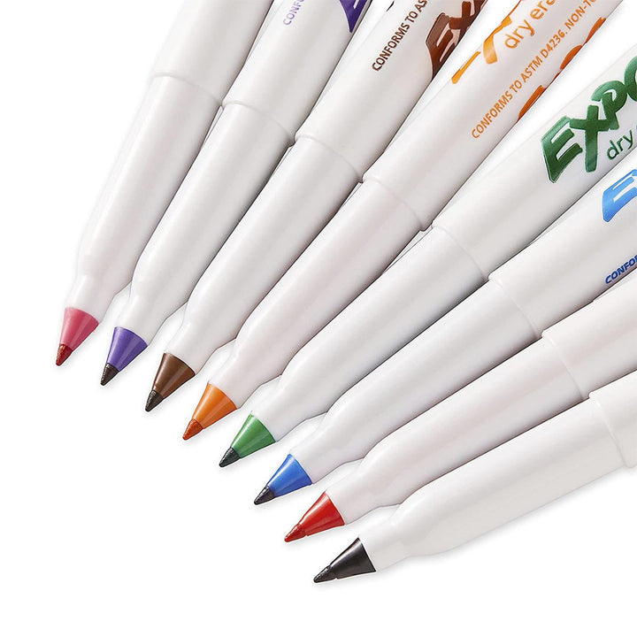 Expo Low Odor Dry Erase Markers Fine Point 8 Count