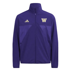 Photo of adidas Men's Washington Huskies Tiro Woven Full Zip Track Jacket.