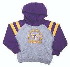 Third Street Toddler Gray Washington Vault Dog Huskies Fleece Pullover Raglan Hoodie